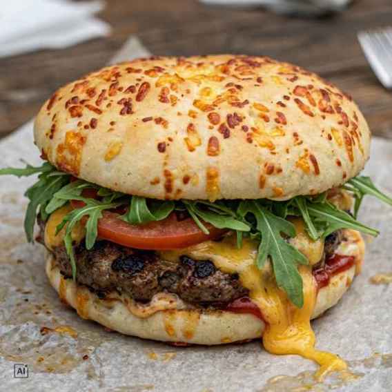 Cheese Bun Deluxe mit goldgelber, knuspriger Käsekruste